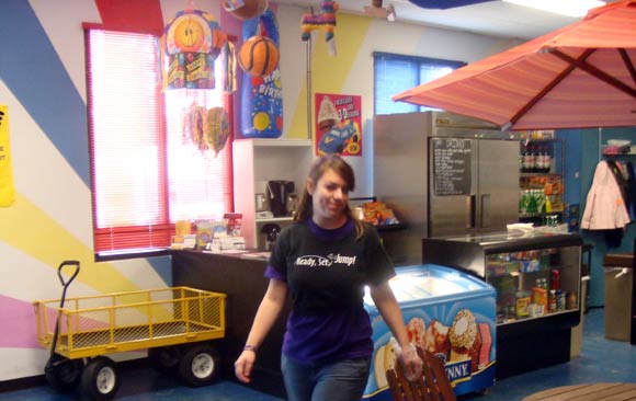 Front Desk at a Indoor Jump Center