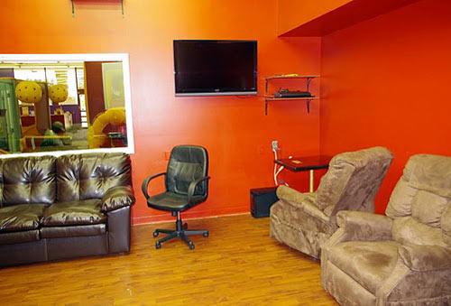 Parents Lounge at a Bounce House Center