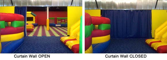 Dividing Wall Open and Closed